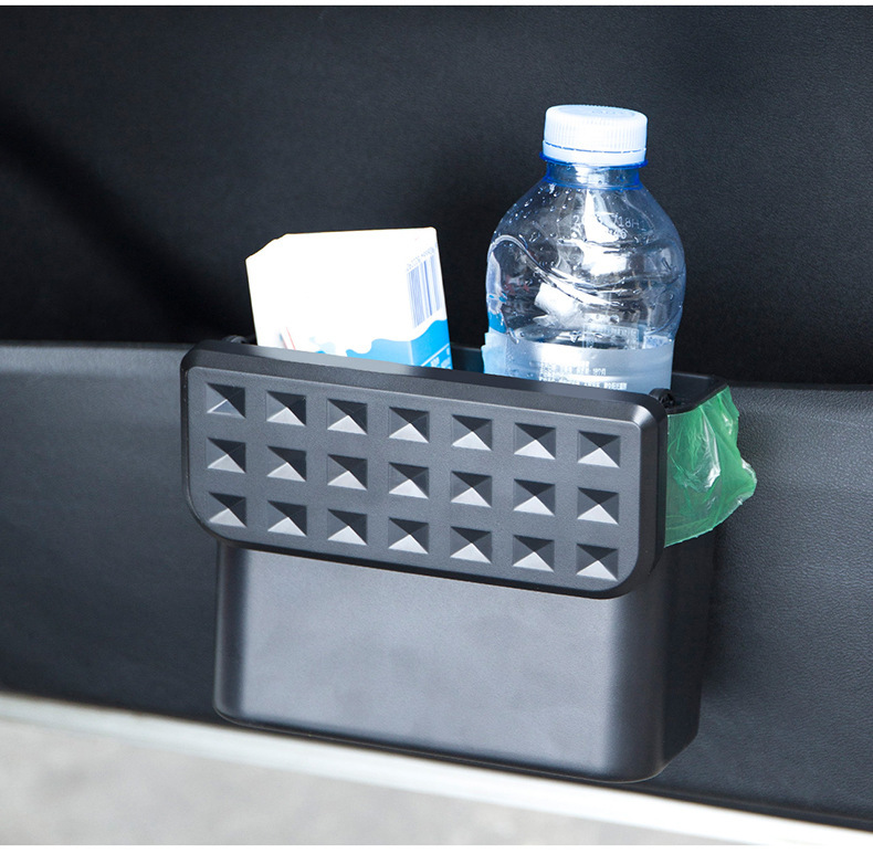 Car Debris Cleaning Storage Box Storage Bag Umbrella Leak-Proof Storage Bag Supplies Car Trash Can with Lid Hanging Type