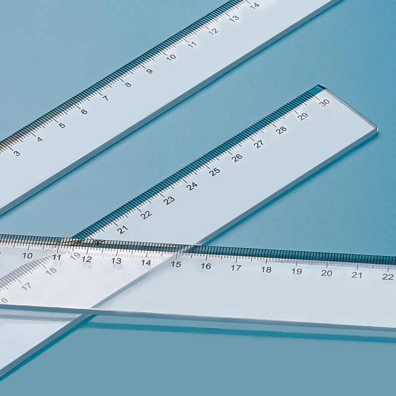 Monos de oro 60 100 120 150cm reglas de plástico transparente reglas de papelería para estudiantes
