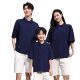 200g Hong Kong Style Shoulder Half Sleeve T-shirt Cotton Lapel Loose POLO Shirt Class Dress Printed LOGO