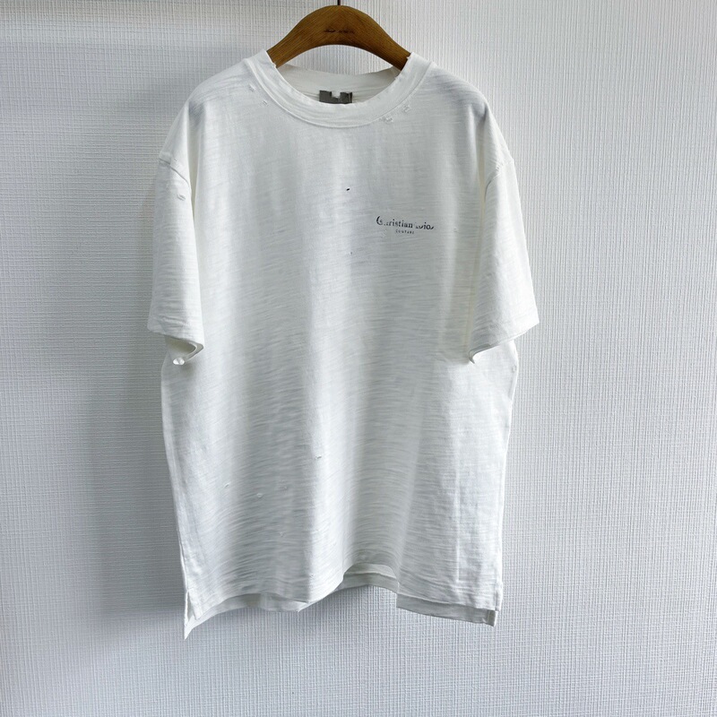 Cross-border high quality Poison Home 25ss Ripped Letter Printed Short-sleeved Shirt Looser Unisex T-shirt