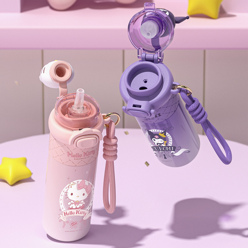 hellokitty可爱保温杯女生吸管水杯新款2025高颜值大容量学生杯子|undefined
