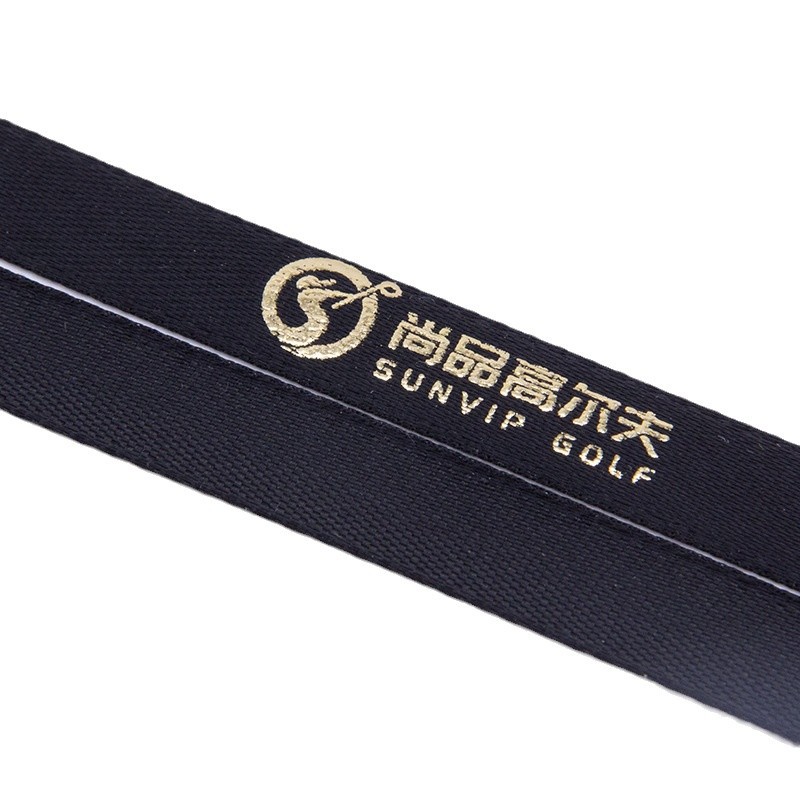 Tianyi Mei cinta personalizada impresión de cinta de 1 cm logotipo personalizado 3 puntos impresión de oro de aluminio negro personalizado