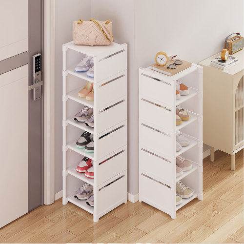 Simple shoe rack home entrance multi-layer space-saving narrow shoe cabinet dormitory storage magic corner shelf shoe box