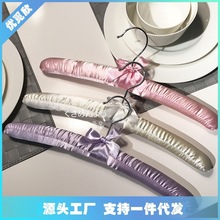 五星酒店｜ 绸缎服装店收纳布艺海绵包布衣架无痕防滑衣挂