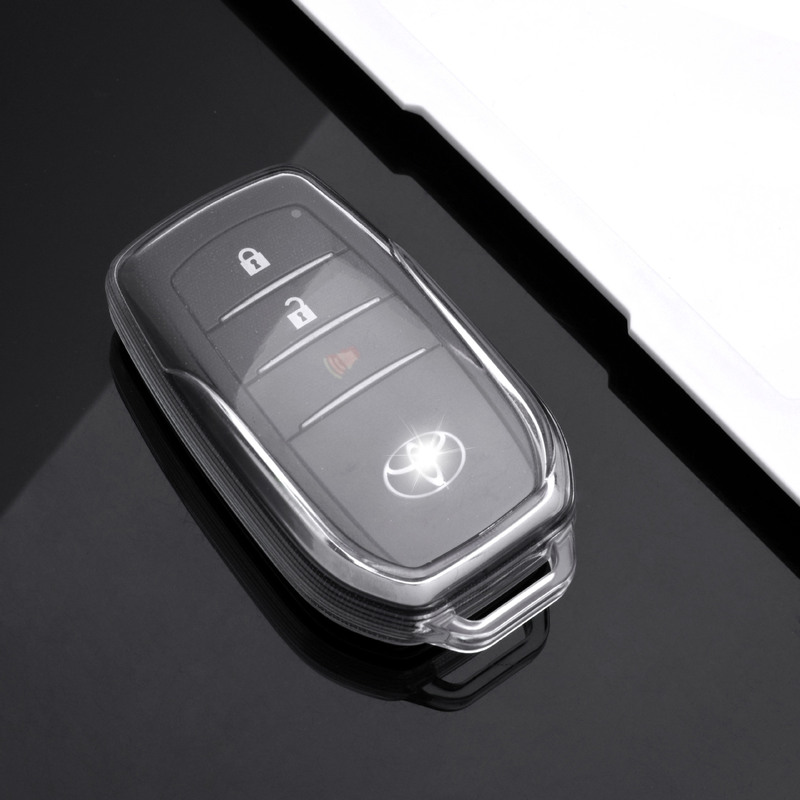 Rav4 Car Key Bag Transparent Suitable for Toyota Car Key Cover Alfa Corolla Camry Crown