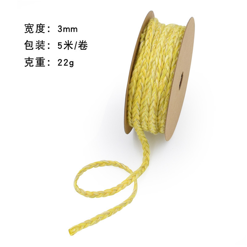 Nuevo cactus transfronterizo impresión de tortuga hoja de algodón cinta jardinería en maceta decoración doméstica DIY cuerda de madera de algodón