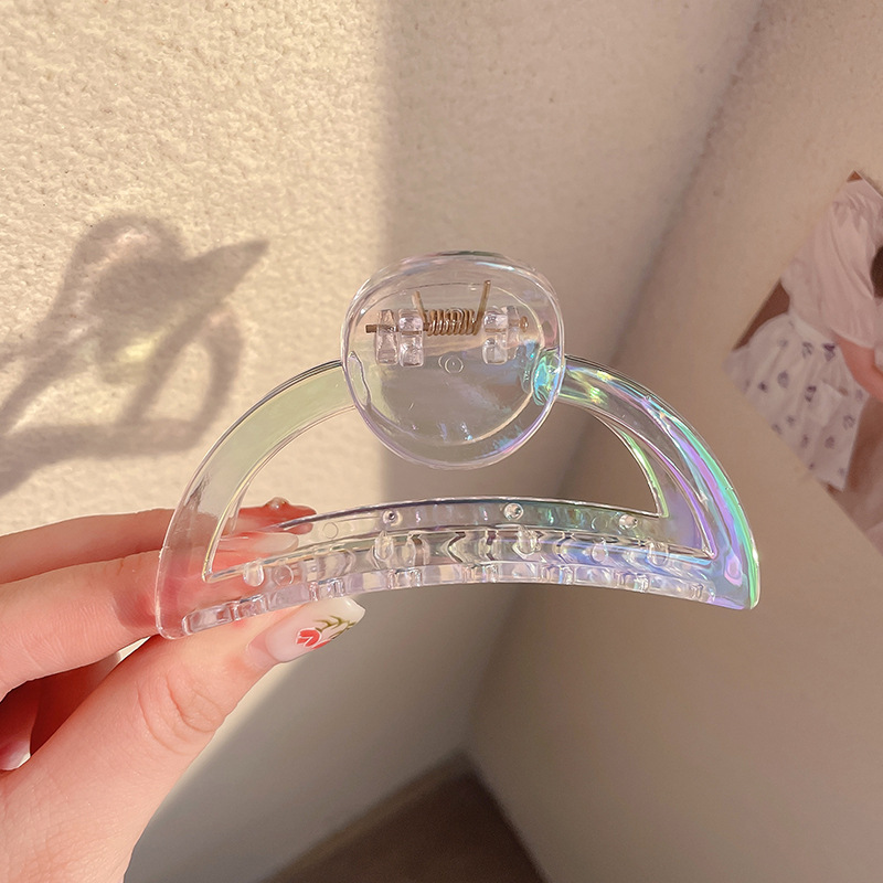 Clip de garra grande Placa de horquilla de acrílico horquilla hembra elegante temperamento tiburón clip tocado clip de Cabeza trasera horquilla