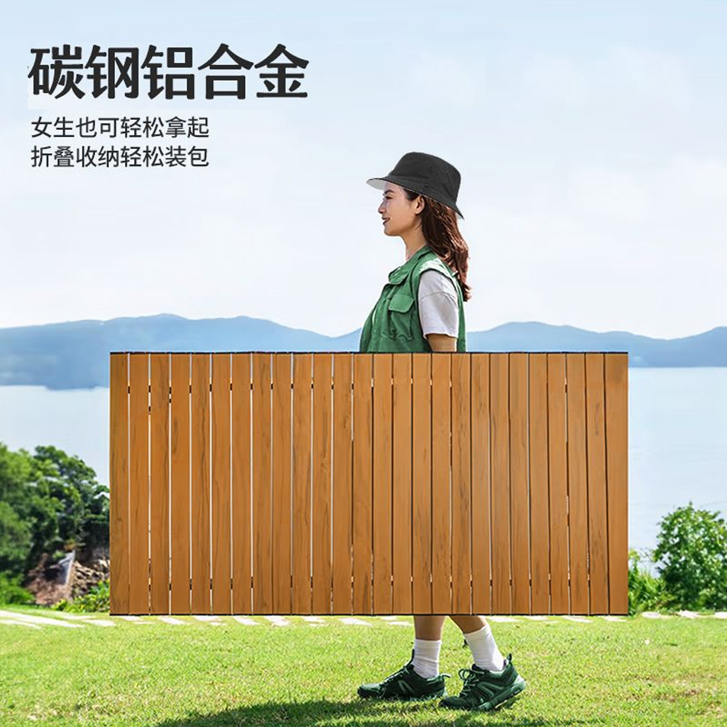 Mesa y silla plegable al aire libre multifuncional para el hogar con un conjunto completo de productos de picnic portátiles de camping perezosos
