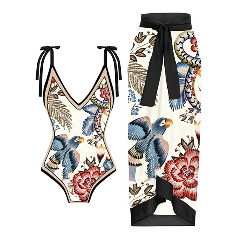 Women's Sexy Printing 2 Pieces One Piece Swimwear display picture 5