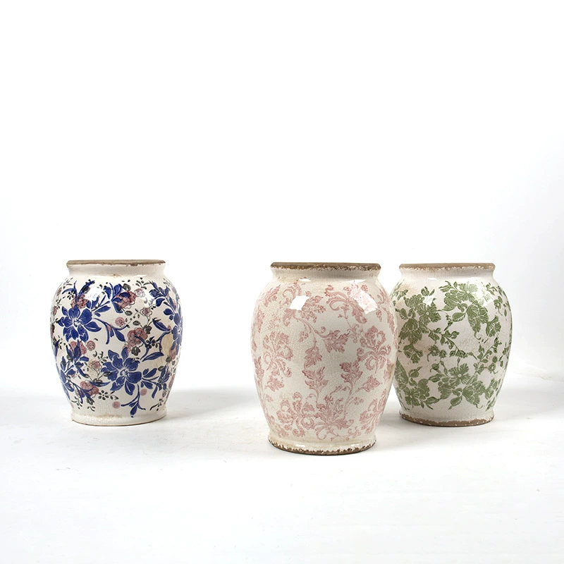 Китайский стиль ретро домашний Творческий цветок устройство для организации скандинавской керамической вазы Цветочные украшения