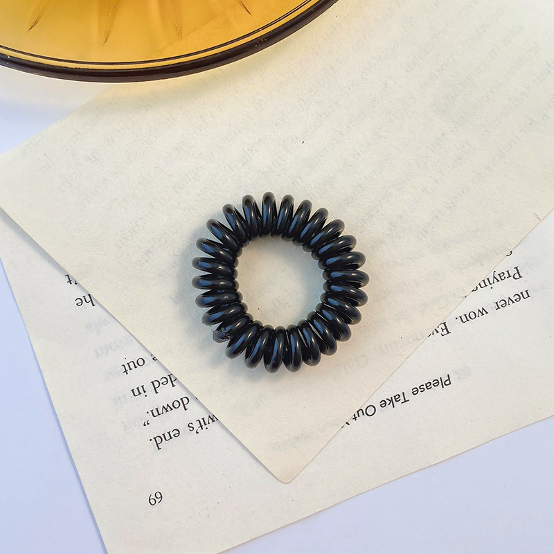 Nueva perla transparente cuerda del pelo de las mujeres simple elegante diadema línea telefónica banda de pelo de alta banda de goma elástica tocado