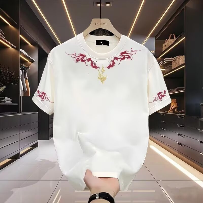 Men's Clothing Tops 2025 Summer New Men's Round Neck High End Half Sleeves_voghion.com