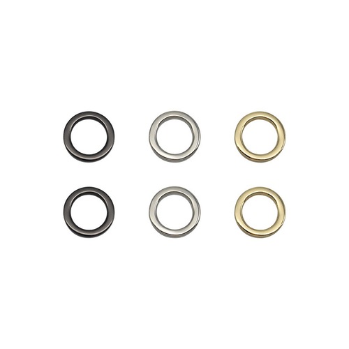 Flat wire circle inner diameter 14.5mm metal ring zinc alloy die-cast ring luggage accessories clothing metal accessories