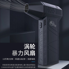颶風俠 暴力渦輪手持風扇充電式迷你戶外 手持小風扇高速無刷風機