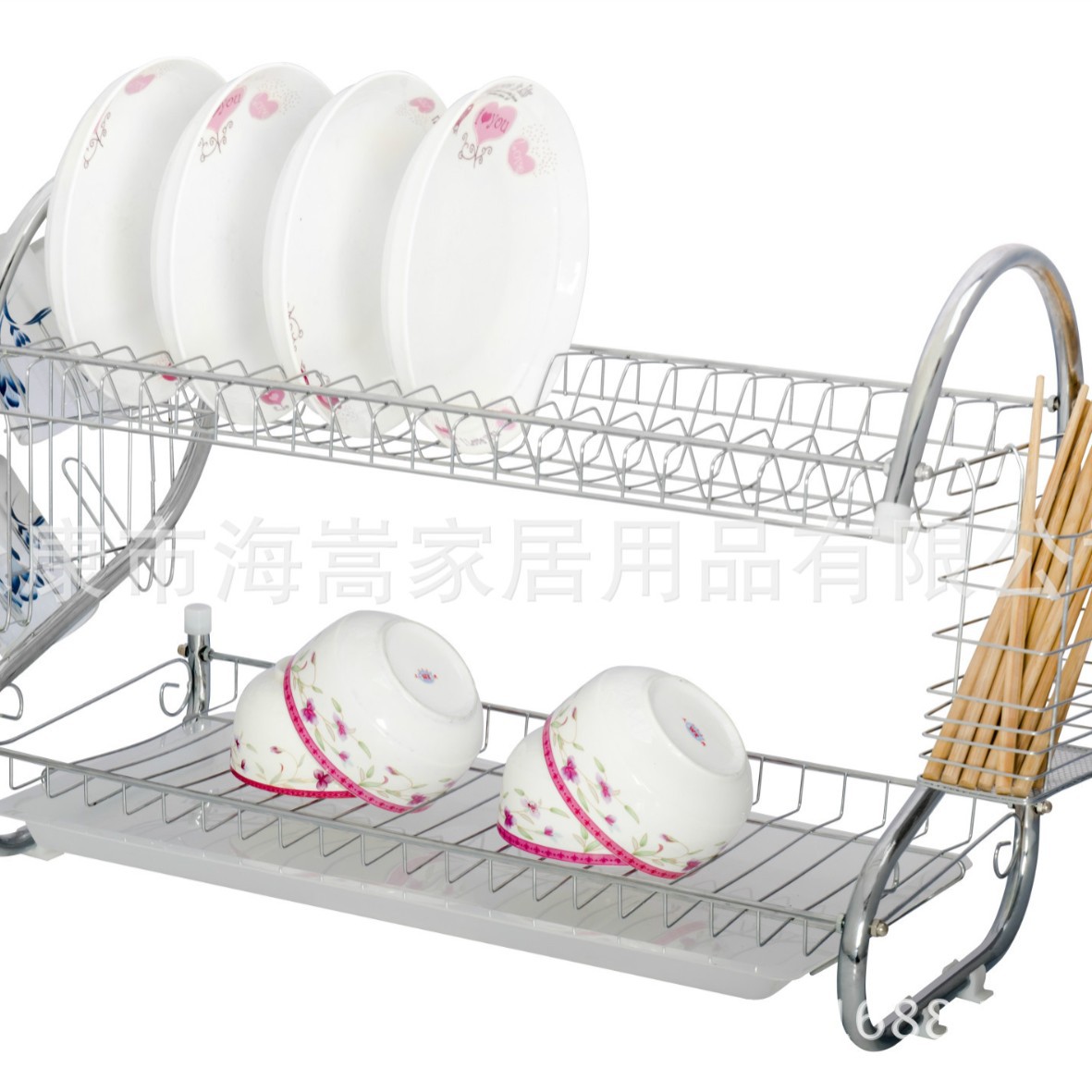 Estante de Almacenamiento para Cocina, Escurridor de Platos de Acero Inoxidable, Tubo de Acero en Forma de S, Doble Capa, Suministros de Almacenamiento, Estante de Metal, Fabricante