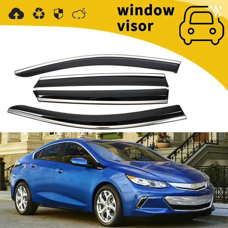 Подходит для 16 дождевиков на двери автомобиля Chevrolet Volt, дождевиков на окнах, дождевиков и дождевиков для модификации и украшения.