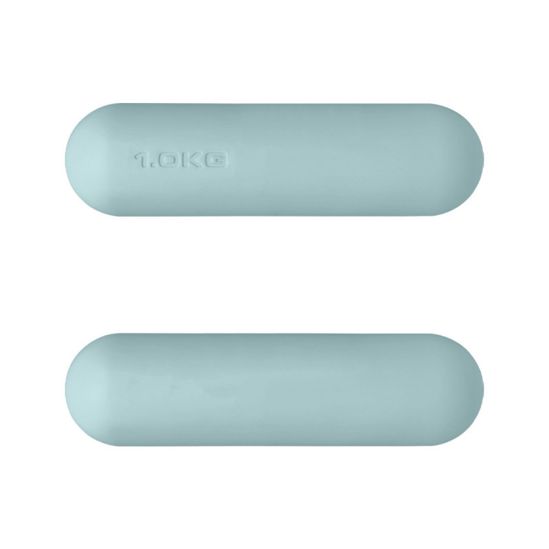 Dumbbell redondo de silicona fijo equipo de fitness yoga pilates entrenamiento de fuerza dumbbell redondo de silicona