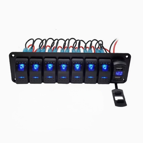Yacht Panel Waterproof Switch Modification Accessories Rv Electrical Control Panel Marine Yacht Fog Light Switch Combination