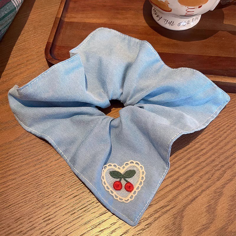 Encaje retro francés, diadema de intestino grueso, mujer 2025, nuevo estilo, cuerda para el cabello, banda de goma, lazo, dulce cuerda para el cabello, accesorios para el cabello