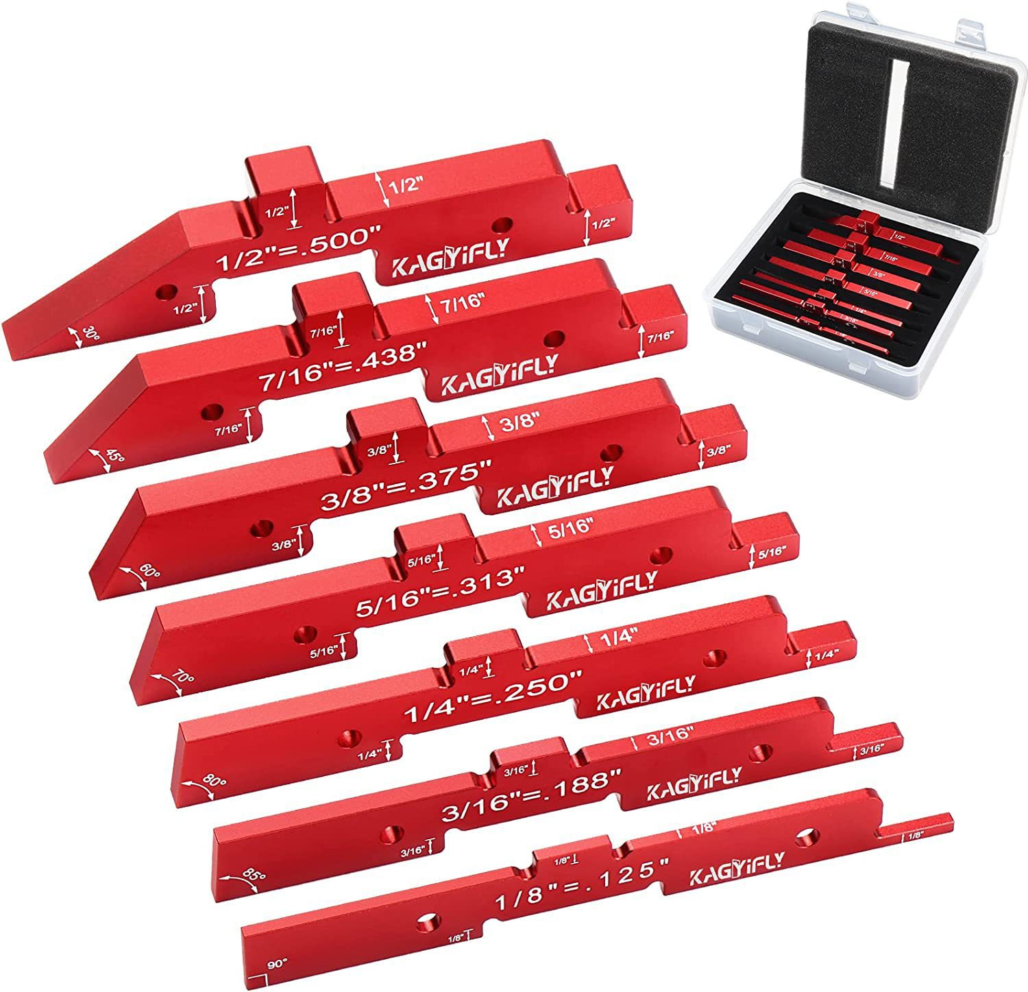 New Red Set de 7 piezas rojo