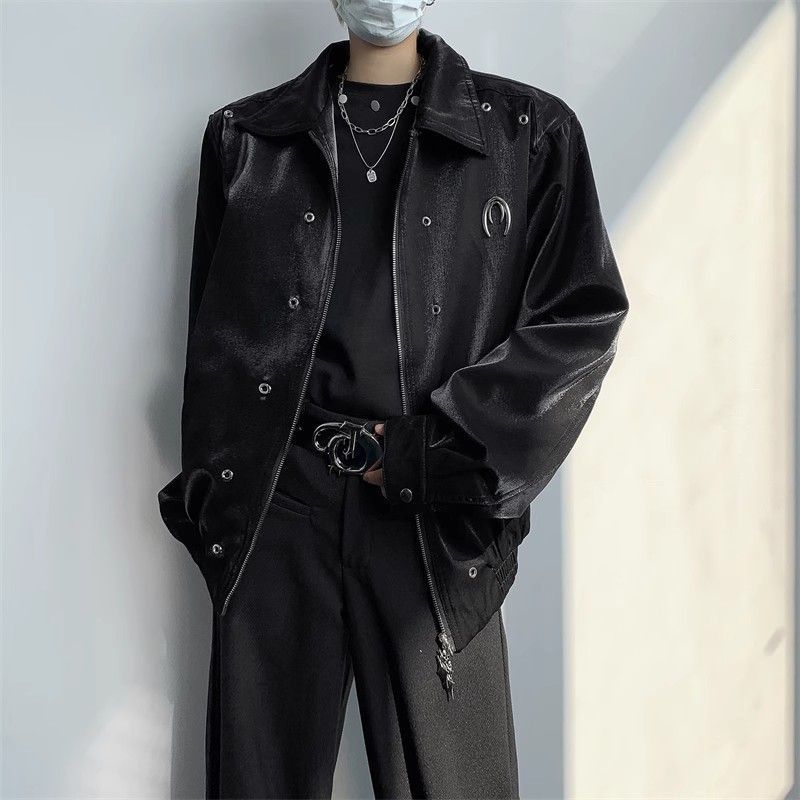 Cross-border American high street baseball jacket, men's and women's spring and autumn new retro trendy brand couple student versatile jacket.