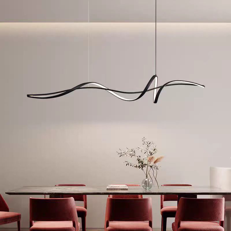 Iluminación de lámpara de bar nórdica moderna de comedor minimalista italiana lámpara de estilo minimalista