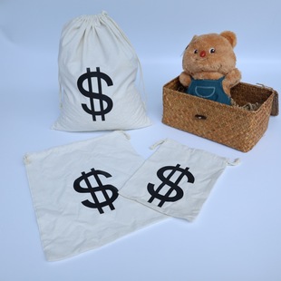 Spot dollar cotton storage bag Halloween gift party euro drawstring packaging bag can be printed LOGO