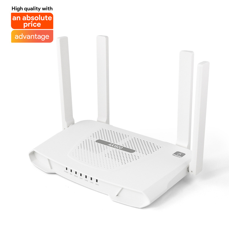 Wifi6 Router Ax1800Mbps Dual-Band Gigabit Openwrt System Home Office Router Including Tax
