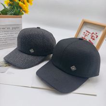 中老年百搭爸爸保暖帽冬季新款加绒加厚棒球帽子男士护耳保暖棉帽