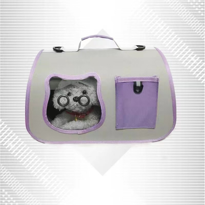 Portable Backpack Handheld Foldable Cat Breathable Dog Visible Lightweight Pet Bag_voghion.com