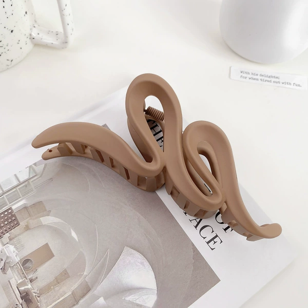 Wave clip-Khaki [13cm long]