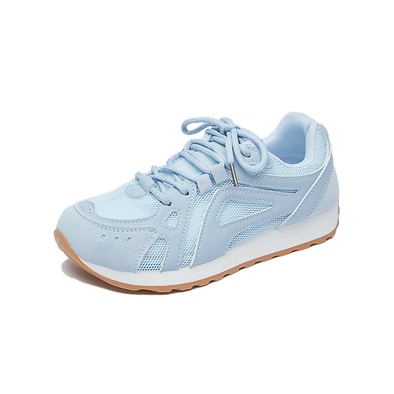 Ins Korean Style New Forrest Gump Shoes Women's 2025 Summer Student Sports Mesh Breathable Casual Thick Sole Height Increase HY713