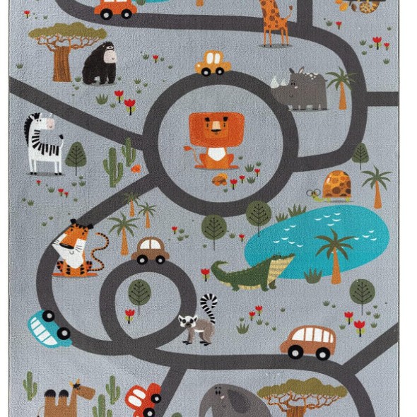 漫画かわいいゲームパッド家庭用拭き取りフリーレザーカーペット裁断可能防水防油リビングカーペット