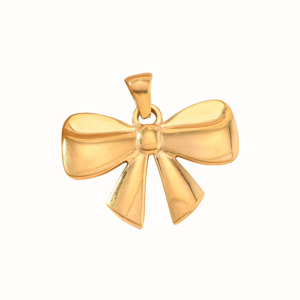 Colgante único estilo elegante arco colgante chapado 18k oro mariposa accesorios accesorios al por mayor