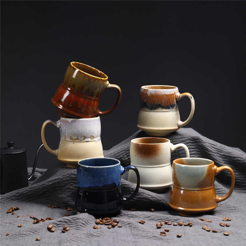 Large-Capacity Mugs, Middle Eastern Top Quality Style Large Ceramic Supply, Kiln-Fired Water Cups, Vintage_voghion.com