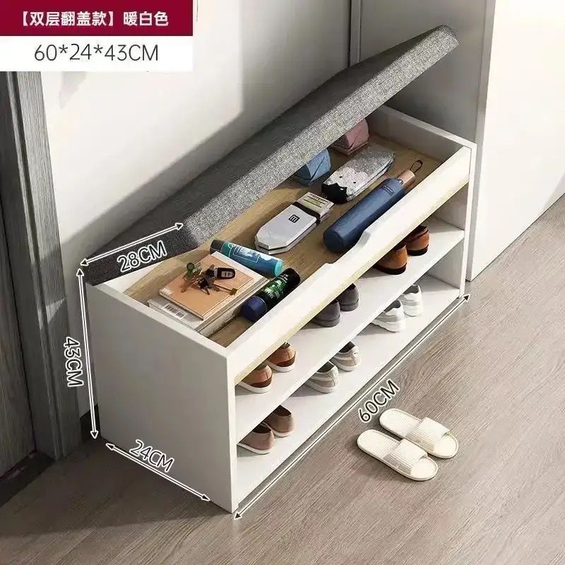 [매장 핫세일] 60x30cm 플립탑 더블 레이어 + 그리드 웜화이트