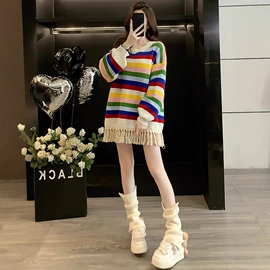 时尚休闲套装;连衣裙;女式针织衫