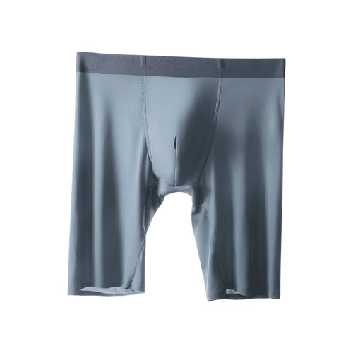Men's sports underwear men's summer ice silk quick-drying lengthened anti-wear legs enlarged and fattened loose boxer shorts