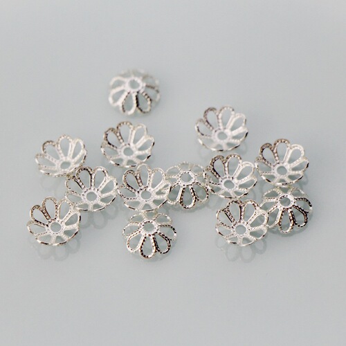 Yuzou Flower Hat Handmade Gold Light Gold DIY Bracelet Ear Eco-Friendly Color Flower Base Hair Accessory Self-Made Decorations Hollow Accessories