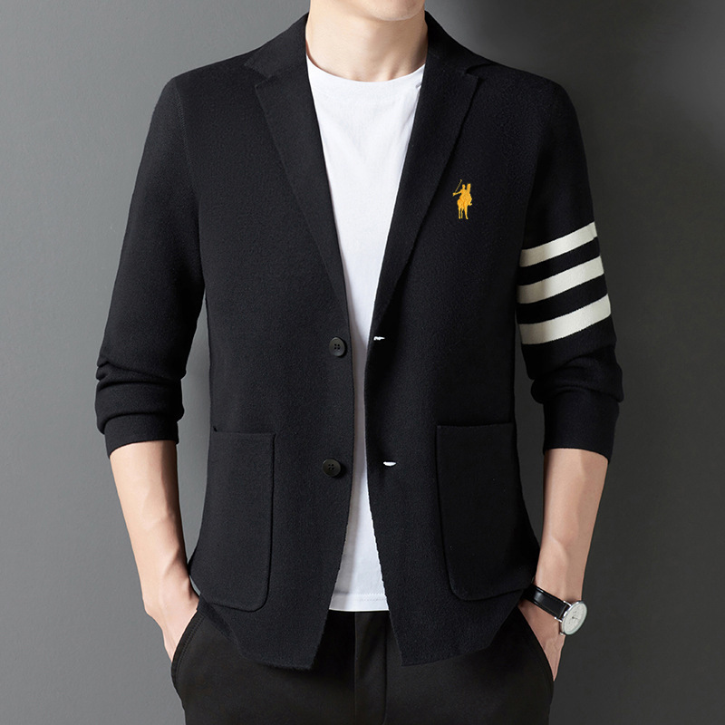 Paul genuine goods Men's Suit Wool Cardigan New Spring and Autumn Knitwear Jacket Casual Top Thin Sweater