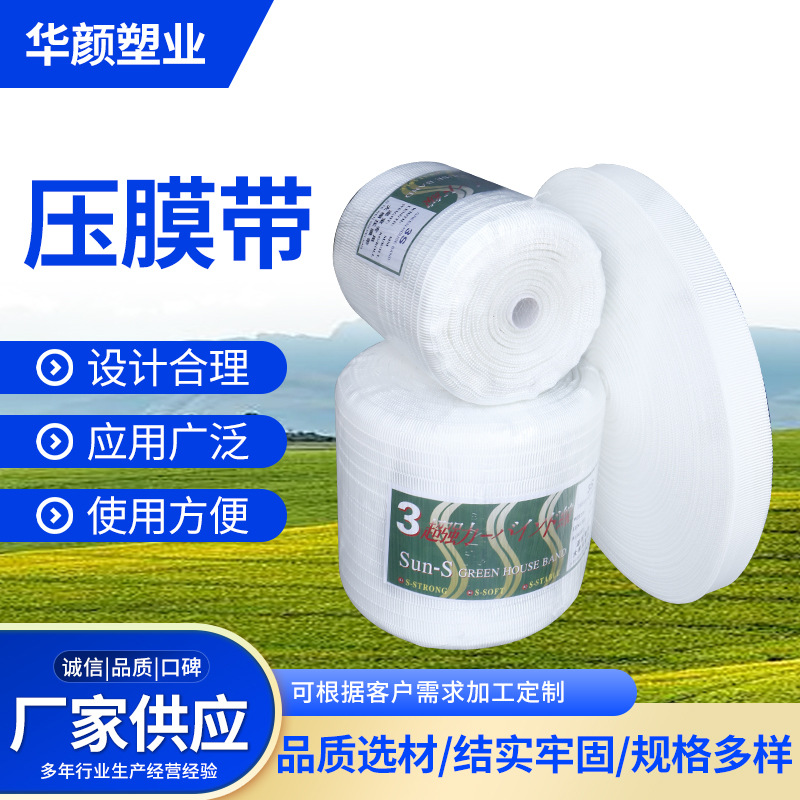压膜带 跨境厂家工业涤纶丝温室大棚用耐拉扯高温蔬菜大棚压膜线