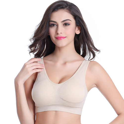 Seamless foreign trade wire-free bra breathable push-up sports breastfeeding yoga adjustable bra shock-proof underwear