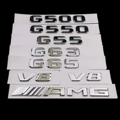 V8 side emblem, and fender emblem — Car logo