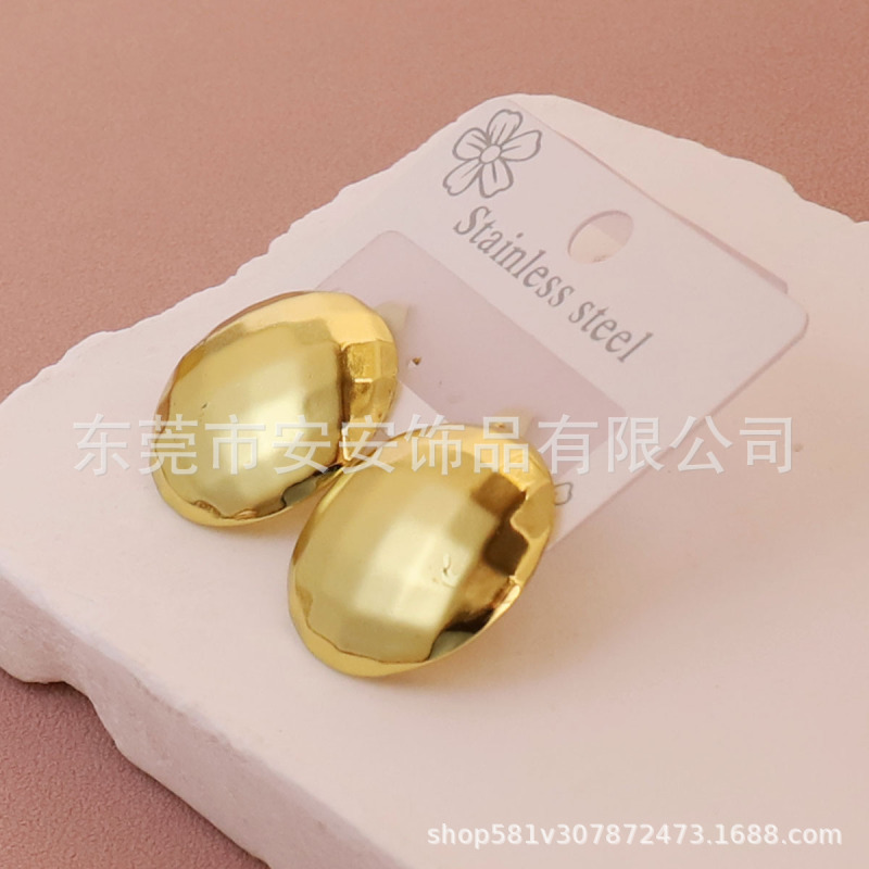 复古法式经典图案爱心耳钉约会礼物优雅轻奢高级感简约钛钢饰品女|undefined