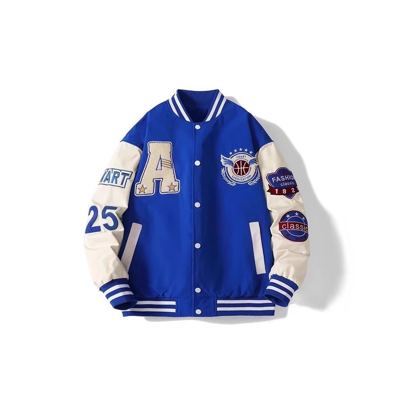 Baseball Jacket for Men and Women, Oversized, Loose Fit, Trendy Brand, Spring and Autumn Street Hip-Hop Winter Jacket, Embroidered Korean Style, Fashionable