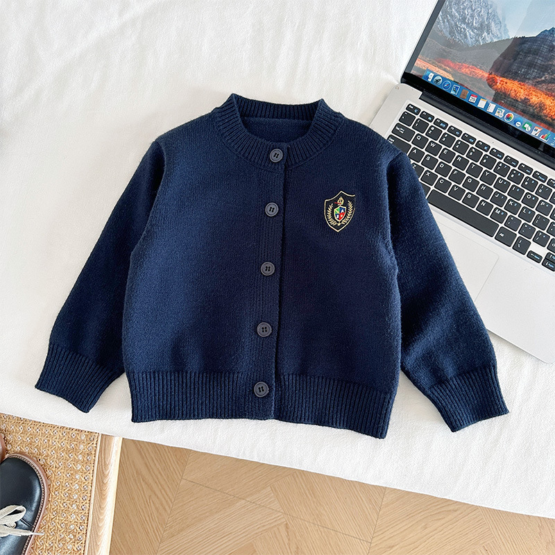 Nausicaa del viento 2024 otoño nueva ropa para niños versión coreana de la serie de combinación de estilo universitario traje de todo fósforo para niños