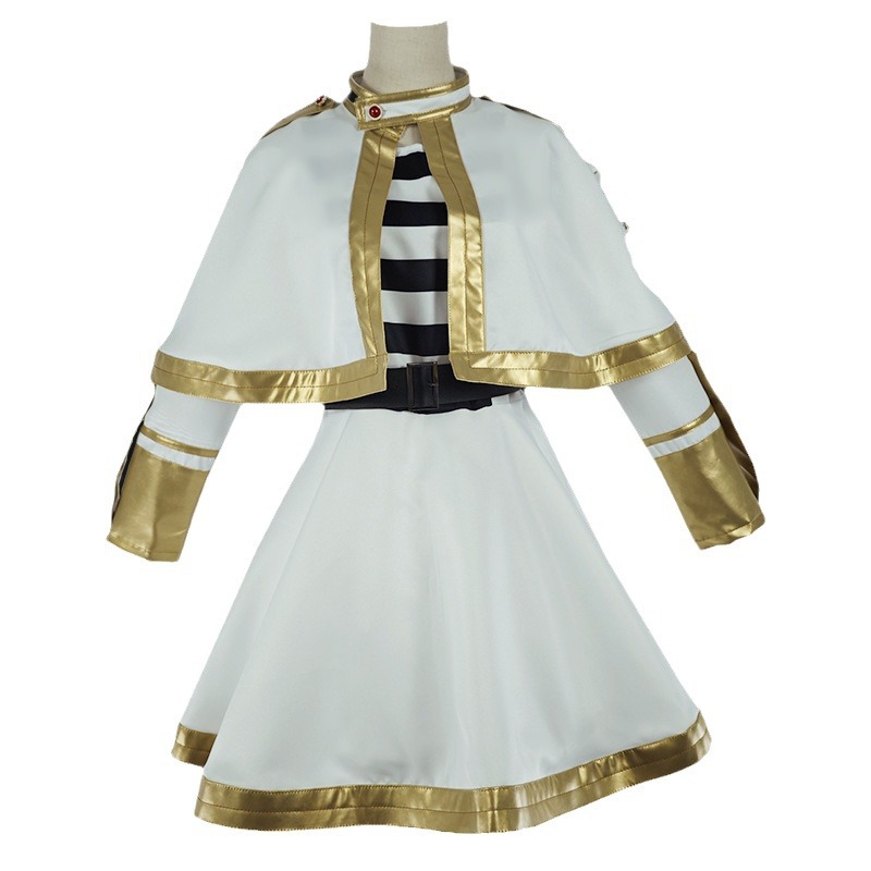 El conjunto completo de disfraz de cosplay de Frieren del anime Funeral Frieren, fabricado en fábrica.