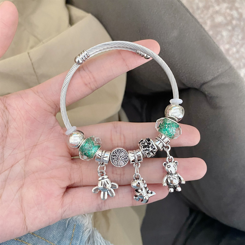 Green Dinosaur anti-wolf bracelet