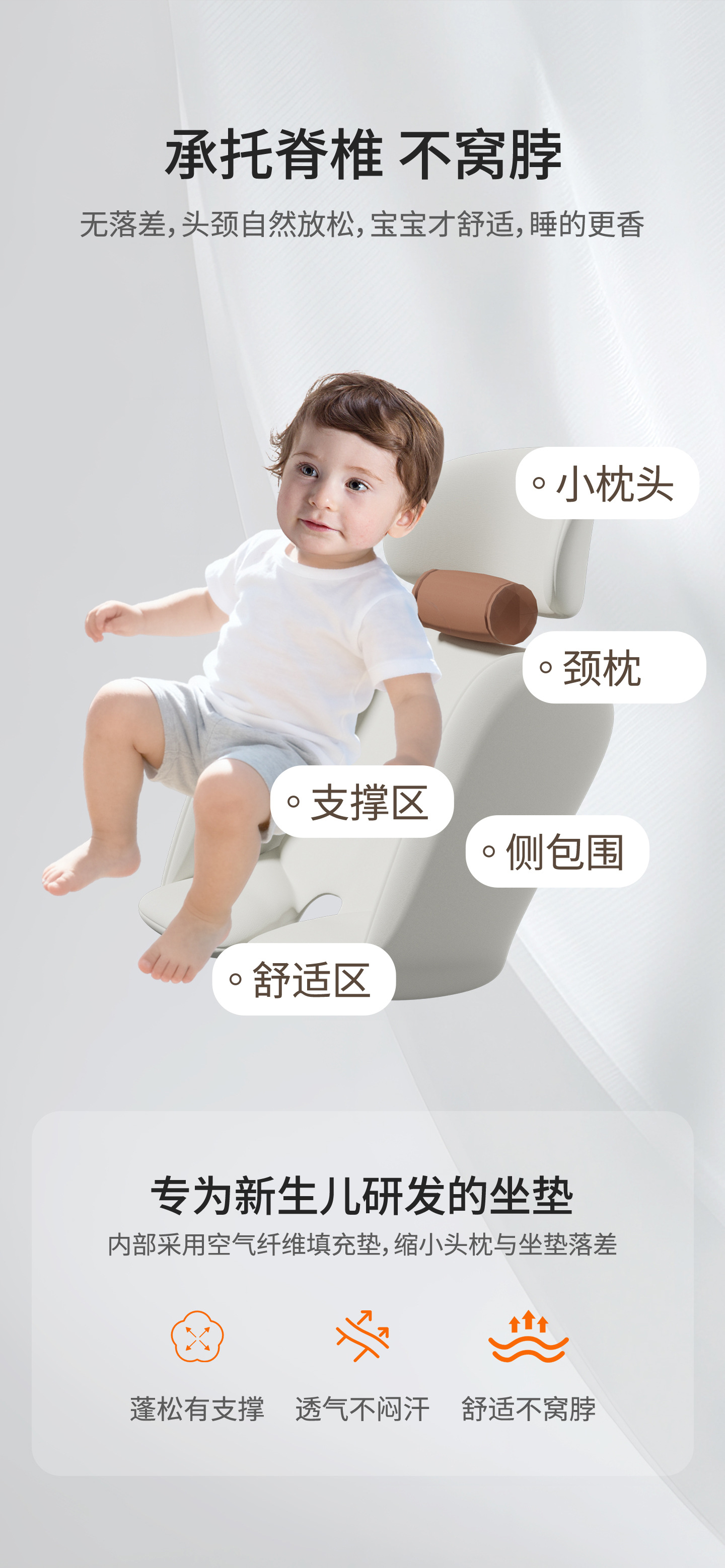 Child Safety Seats for All Ages, Universal Car Seats for Newborns, Stable, Safe, Comfortable, and Easy to Use