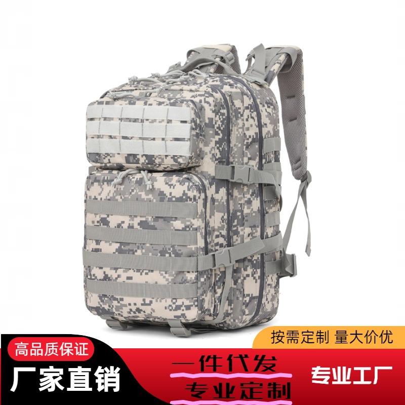 2025新款户外战术背包战术骑行包徒步装备野营登山包多功能双肩包